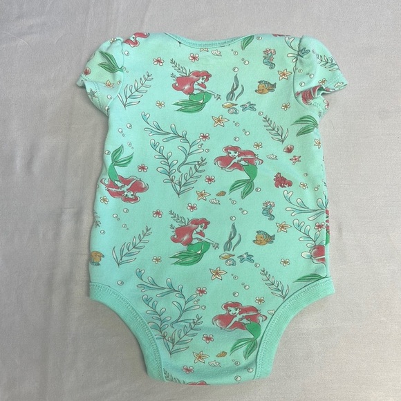 Disney Green Bodysuit with little mermaid Theme - Picture 3 of 3